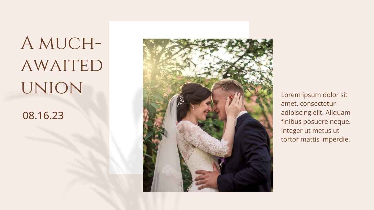 Minimal Wedding Digital Memory Book Slides - slide 4