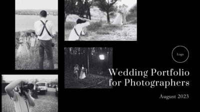 Portafolio Minimalista de Bodas para Fotógrafos Plantillas