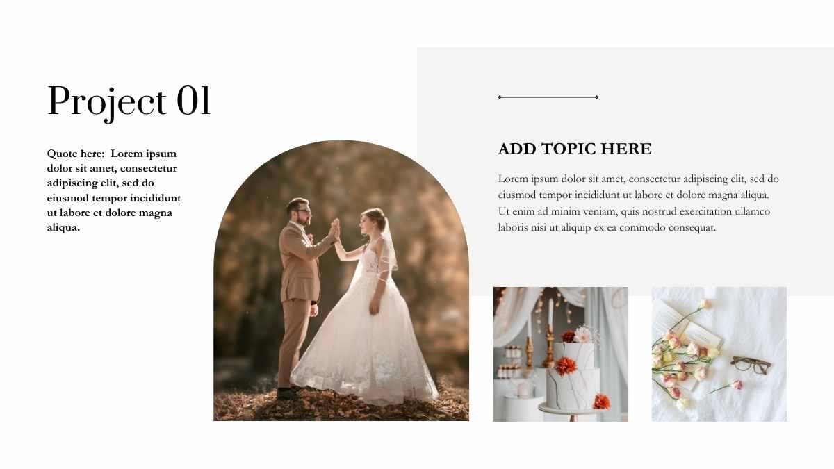 Portafolio Minimalista de Bodas para Fotógrafos Plantillas - diapositiva 12