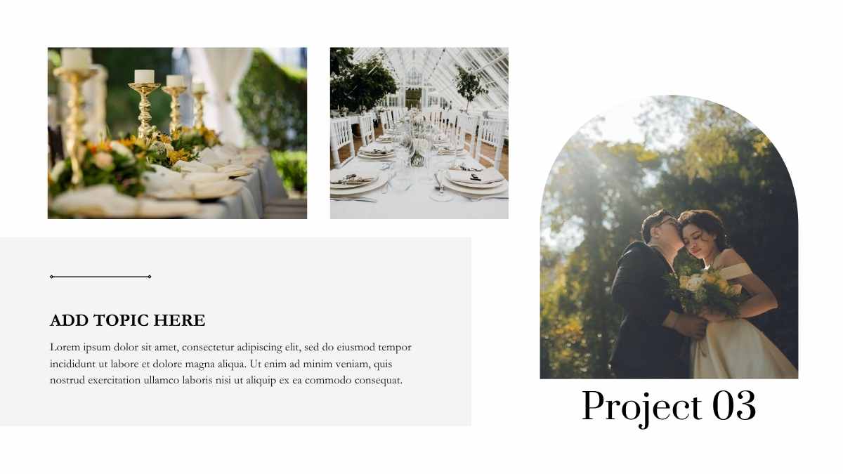 Minimal Wedding Portfolio for Photographers Slides - slide 14