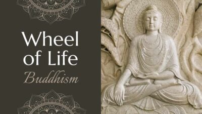 Slides Carnival Google Slides and PowerPoint Template Minimal Wheel of Life Buddhism Slides 1