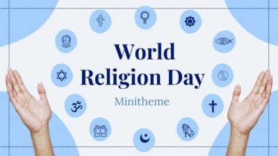 Plantillas Minitema Minimal para el Día Mundial de las Religiones