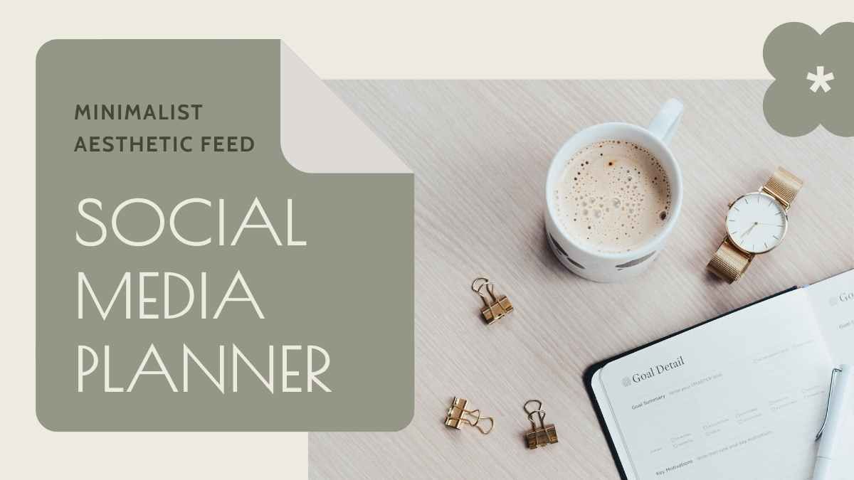 Minimalist Aesthetic Feed – Social Media Planner - slide 1