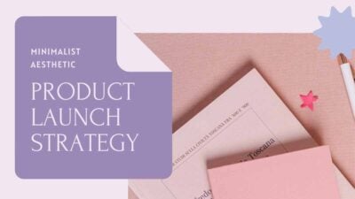 Minimalist Aesthetic Product Launch Strategy Slides