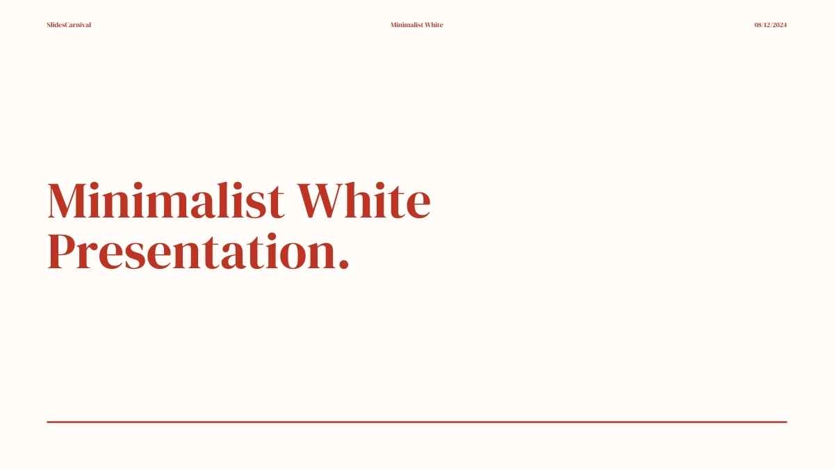 Minimalist White Slides - slide 1