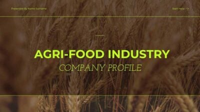 Minimalistic Agri-Food Industry Company Profile Slides