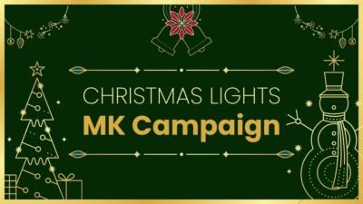 Minimalistic Christmas Lights Marketing Campaign Slides