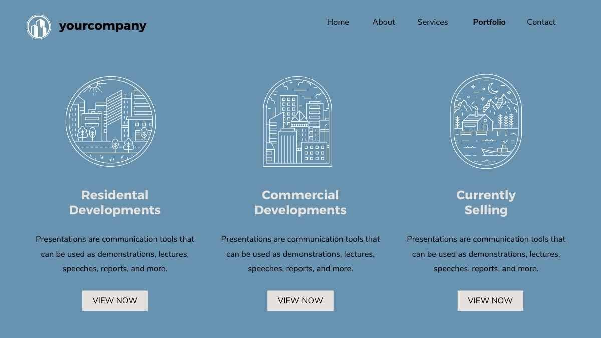 Slide Desain Website Minimalis untuk Open House Properti - slide 8