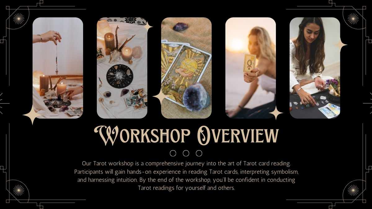 Plantillas Minimalistas para Taller Espiritual de Tarot - diapositiva 6