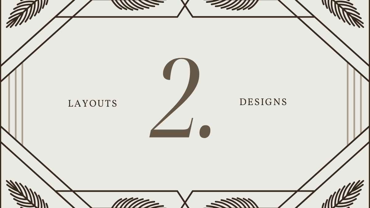 Mocha Mousse Elegant Border Slides - slide 5