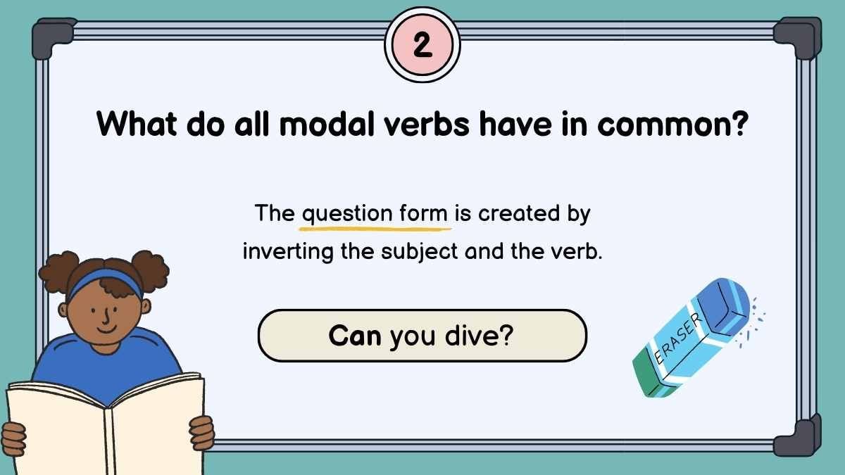 Modal Verbs and Adjective Order Lesson - slide 10