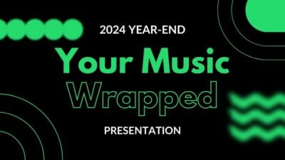 Slides Carnival Google Slides and PowerPoint Template Modern 2024 Year End Music Wrapped Slides 1