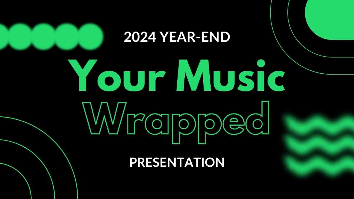 Modern 2024 Year-End Music Wrapped Slides - slide 1