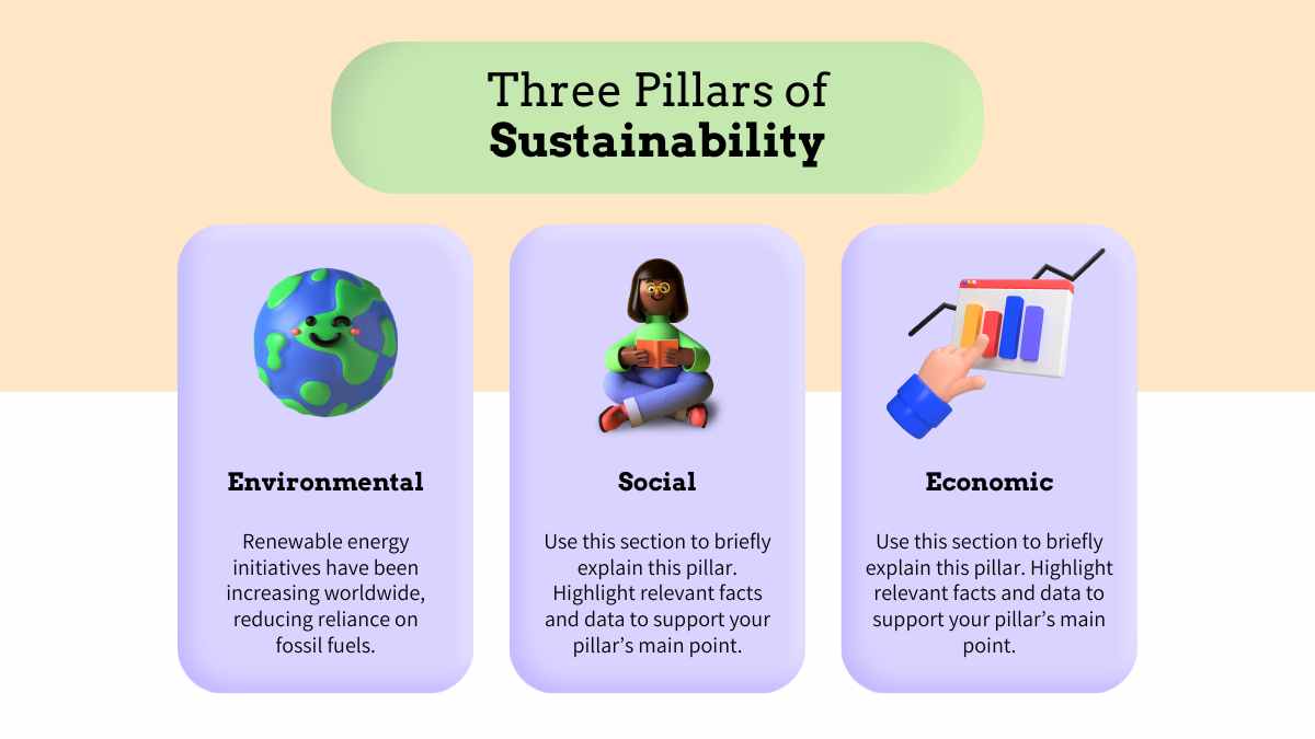 Modern 3 Pillars Infographic - slide 2