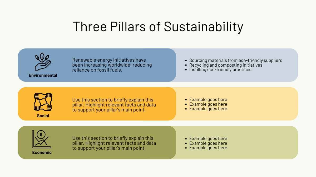 Modern 3 Pillars Infographic - slide 3