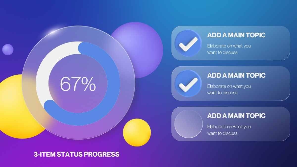 Infografis Modern 3D Proses Status 3 Tahap - slide 4