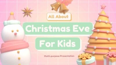 Modern 3D All About Christmas Eve for Kids Slides