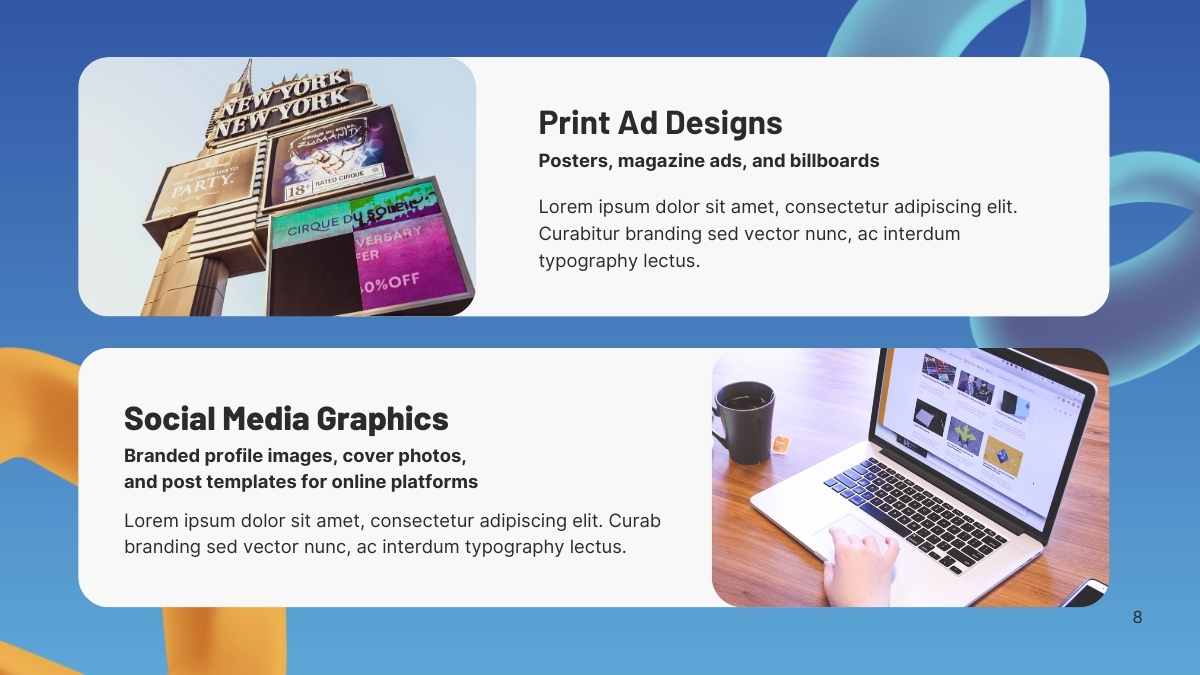 Modern 3D Graphic Design Proposal Slides - slide 8