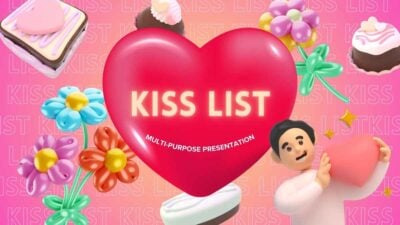 Modern 3D Kiss List Slides