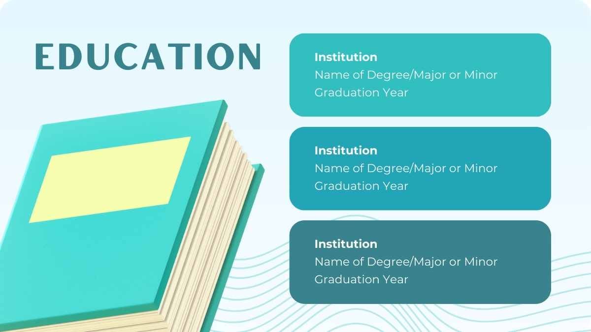 Plantillas Modernas 3D para Curriculum de Técnico en Farmacia - diapositiva 5