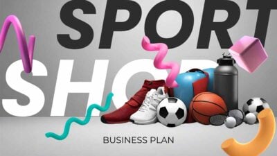 Modern 3D Sport Shop Business Plan Slides