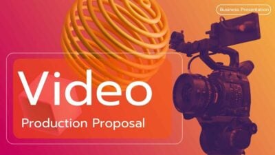 Modern 3D Video Production Proposal Slides