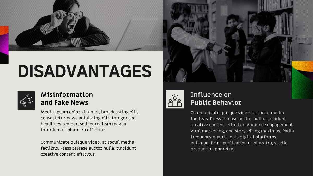 Modern Advantages And Disadvantages of Mass Media Slides - slide 12