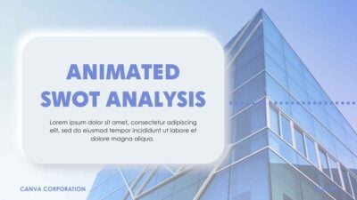 Slides Carnival Google Slides and PowerPoint Template Modern Animated SWOT Analysis 2