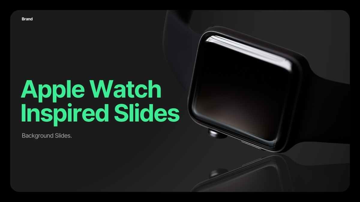 Modern Apple Watch-Inspired Background Slides - diapositiva 1