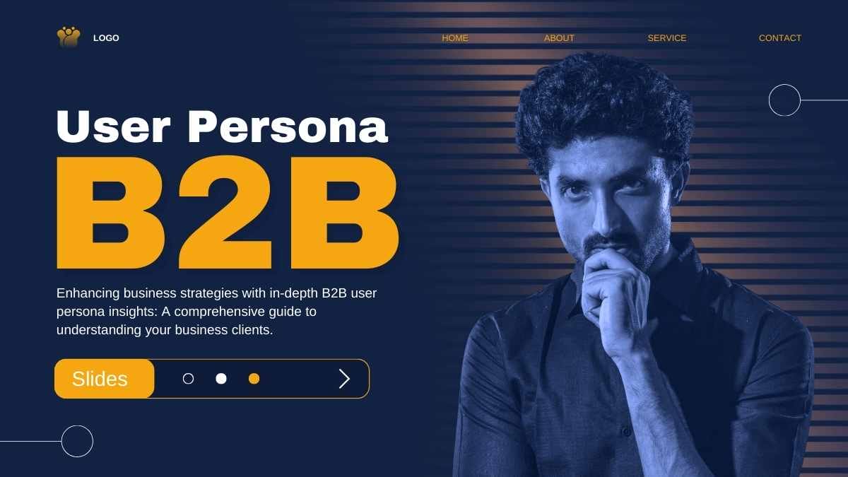 Modern B2B User Persona Slides - slide 1