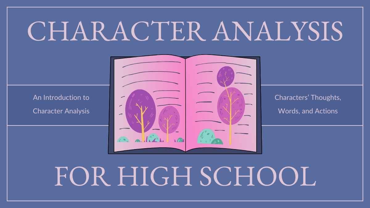 Modern Character Analysis Lesson for High School - slide 1