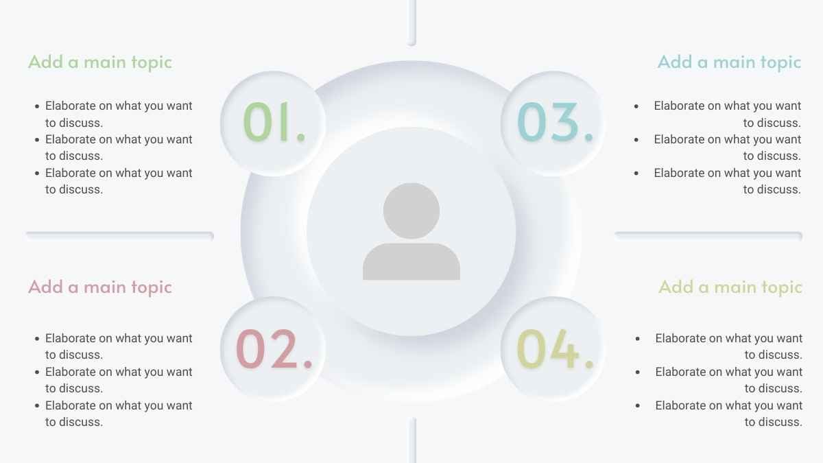 Circular Process Flow White Infographic - slide 4