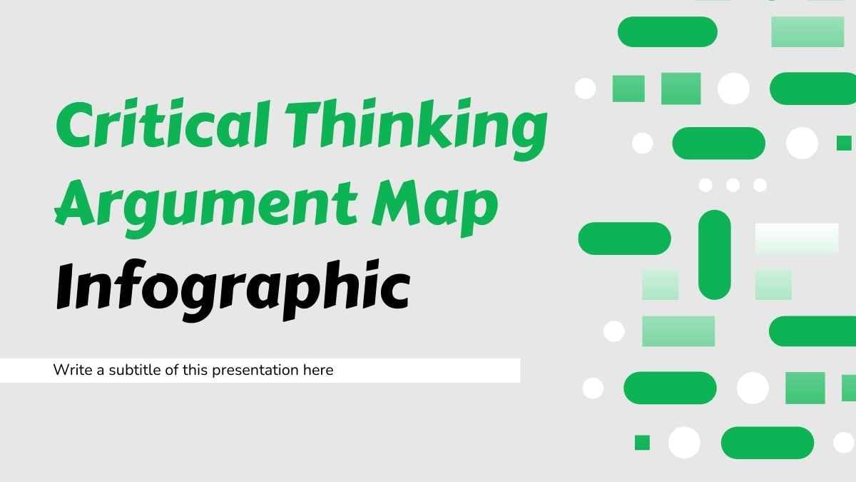 Modern Critical Thinking Argument Map Infographic - slide 1