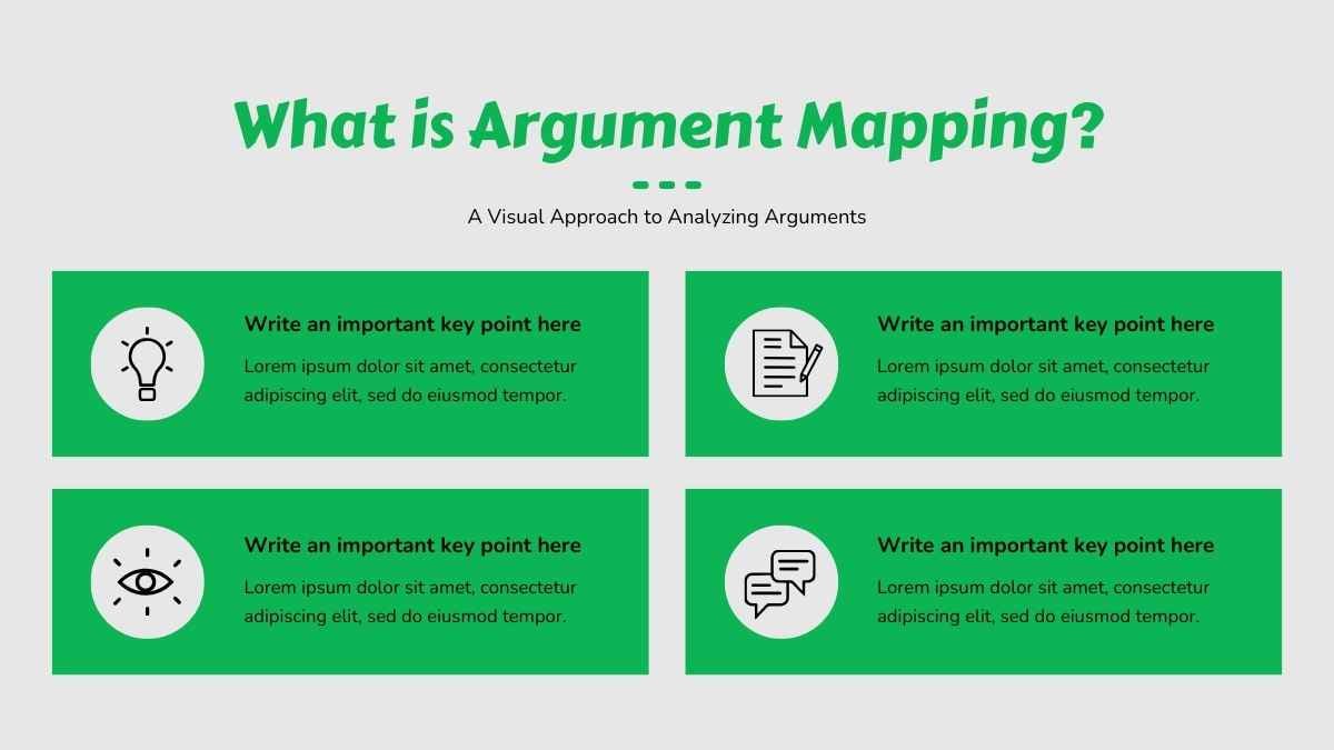 Modern Critical Thinking Argument Map Infographic - slide 4