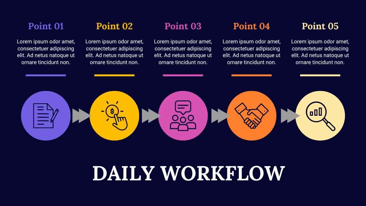 Modern Daily Workflow Infographic - slide 2