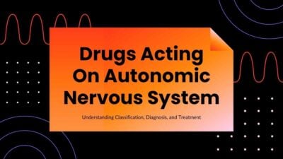 Modern Drugs Acting On Autonomic Nervous System Slides