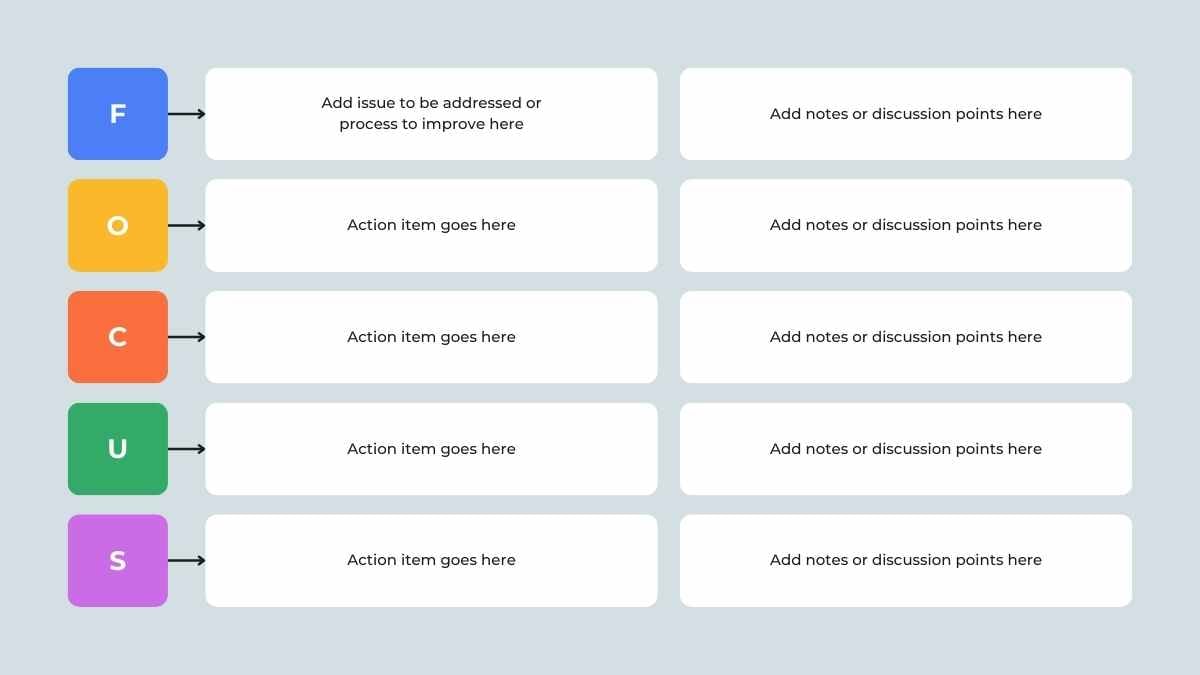 Modern Focus PDCA Slides - slide 4