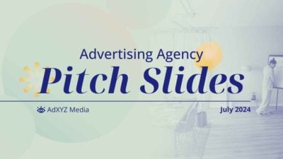 Modern Geometric Advertising Agency Pitch Slides