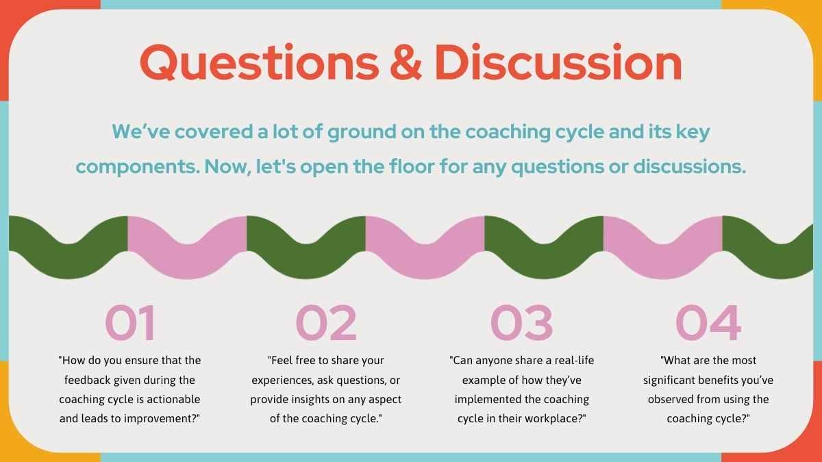 Modern Geometric Coaching Cycle Infographic - slide 9