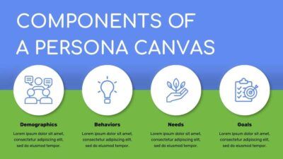 Modern Geometric Persona Canvas Infographics