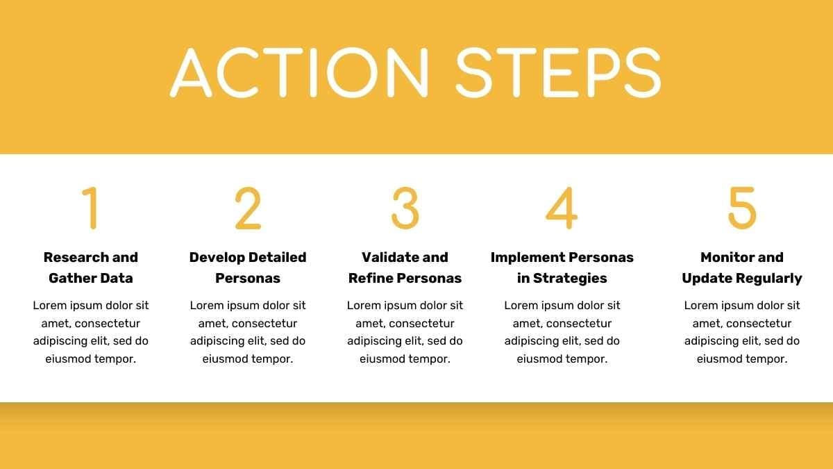 Modern Geometric Persona Canvas Infographics - slide 14