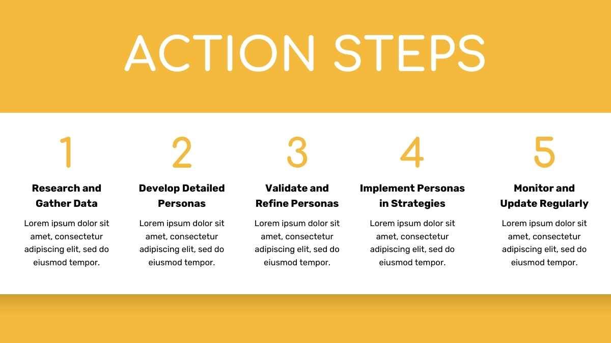 Modern Geometric Persona Canvas Infographics - slide 14