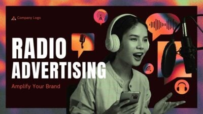 Modern Gradient Radio Advertising Slides