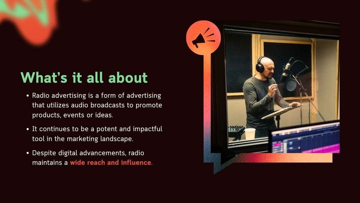 Modern Gradient Radio Advertising Slides - diapositiva 5