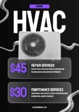 Slides Carnival Google Slides and PowerPoint Template Modern HVAC Advertising Flyer 1