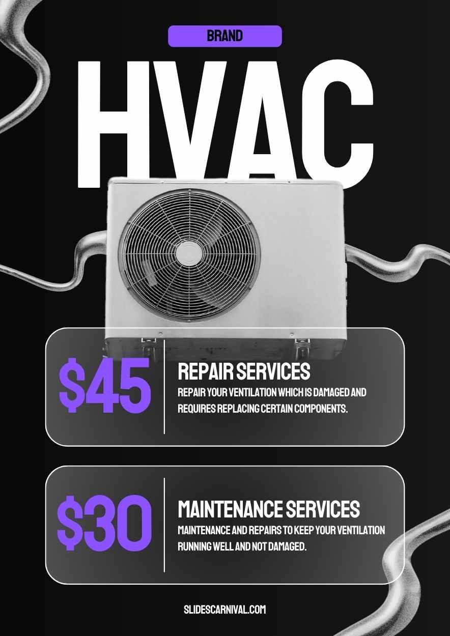 Modern HVAC Advertising Flyer - slide 1