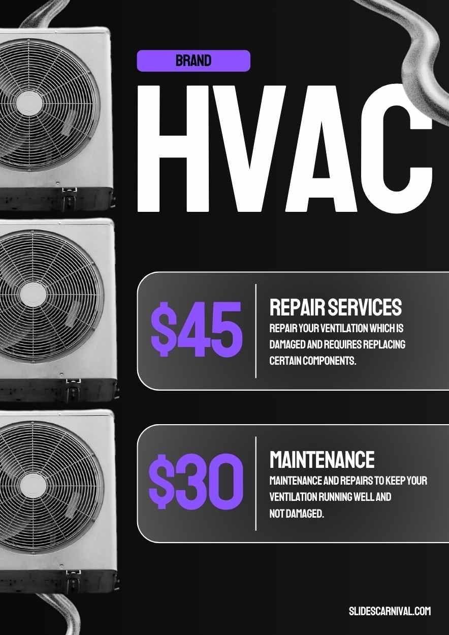 Modern HVAC Advertising Flyer - diapositiva 2