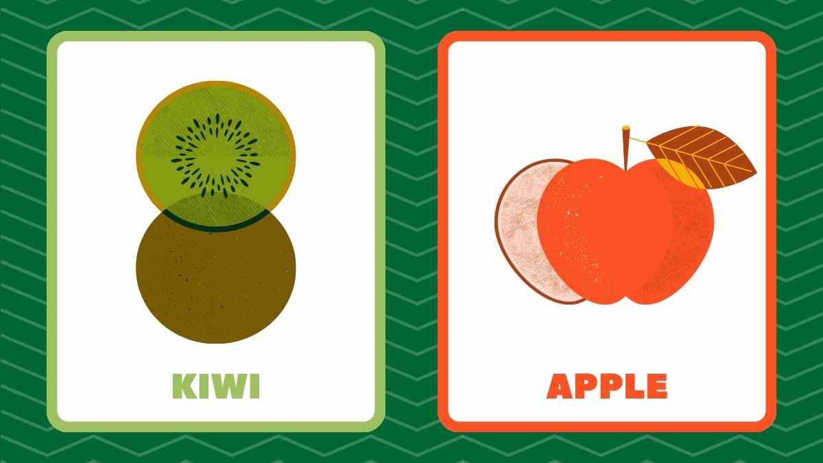 Modern Illustrated Fruits Flashcards - slide 10