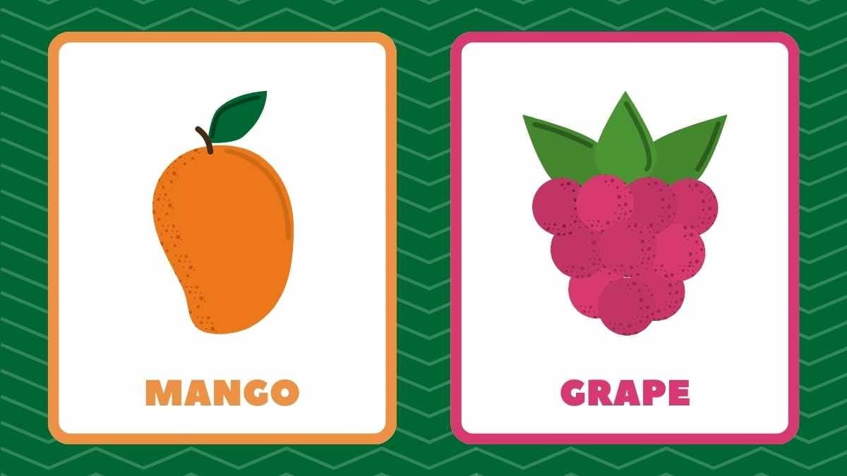 Modern Illustrated Fruits Flashcards - slide 6