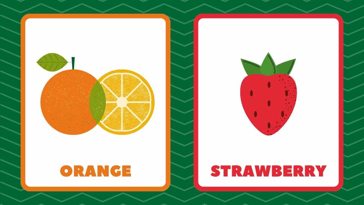 Modern Illustrated Fruits Flashcards - slide 8